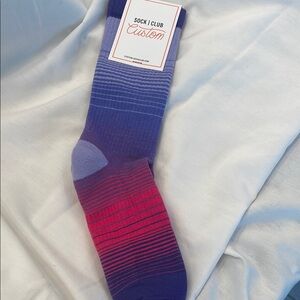 Custom Men's Gradient Socks - Purple and Pink